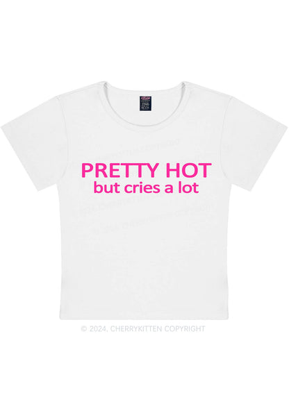 Pretty Hot Y2K Baby Tee Cherrykitten