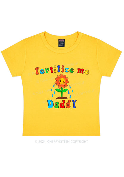 Fertilize Me Daddy Y2K Baby Tee Cherrykitten