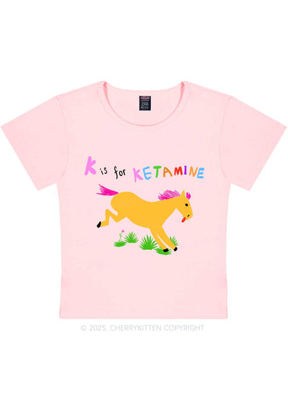 K Is For Pony Y2K Baby Tee Cherrykitten