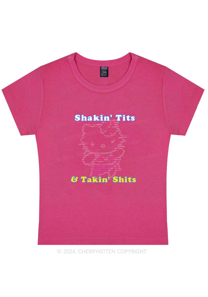 Shakin Txts Y2K Baby Tee Cherrykitten