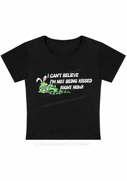 Curvy I'm Not Being Kissed Right Now Y2K Baby Tee Cherrykitten