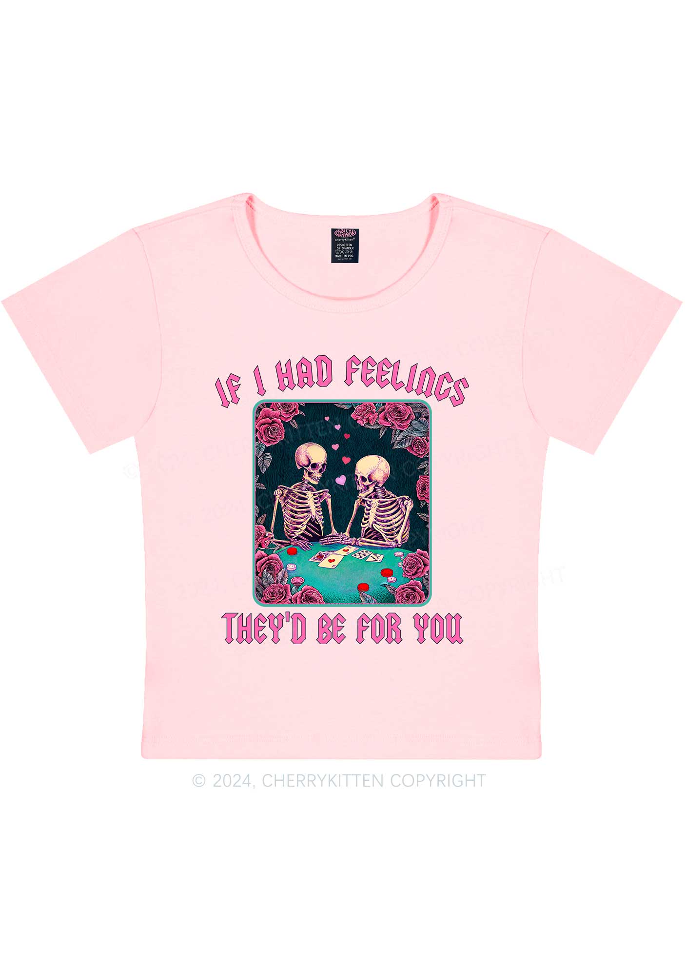 I Had Feelings Y2K Valentine's Day Baby Tee Cherrykitten