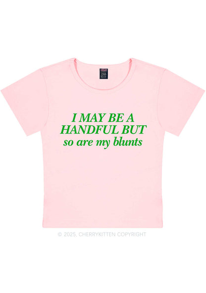 My Blunts Are Handful Y2K Baby Tee Cherrykitten