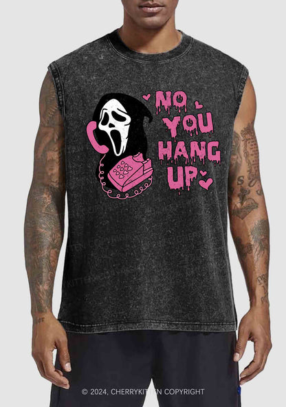 Halloween No You Hang Up Y2K Washed Tank Cherrykitten