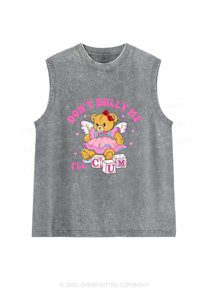 Dont Bully Bear Y2K Washed Tank Cherrykitten