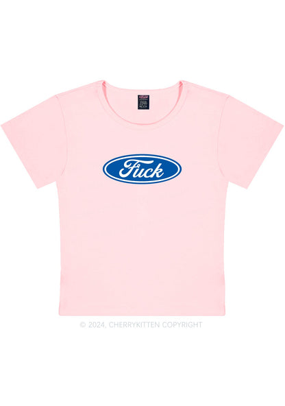 Oval Fxxk Y2K Baby Tee Cherrykitten