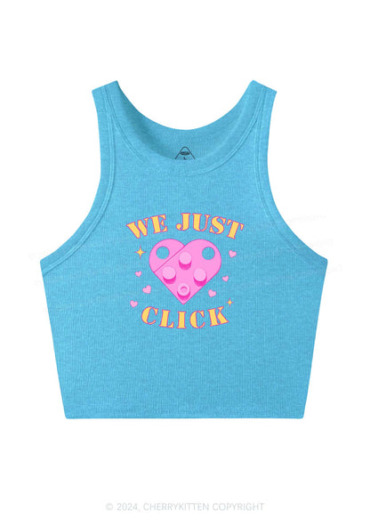 We Just Click Y2K Valentine's Day Crop Tank Top Cherrykitten