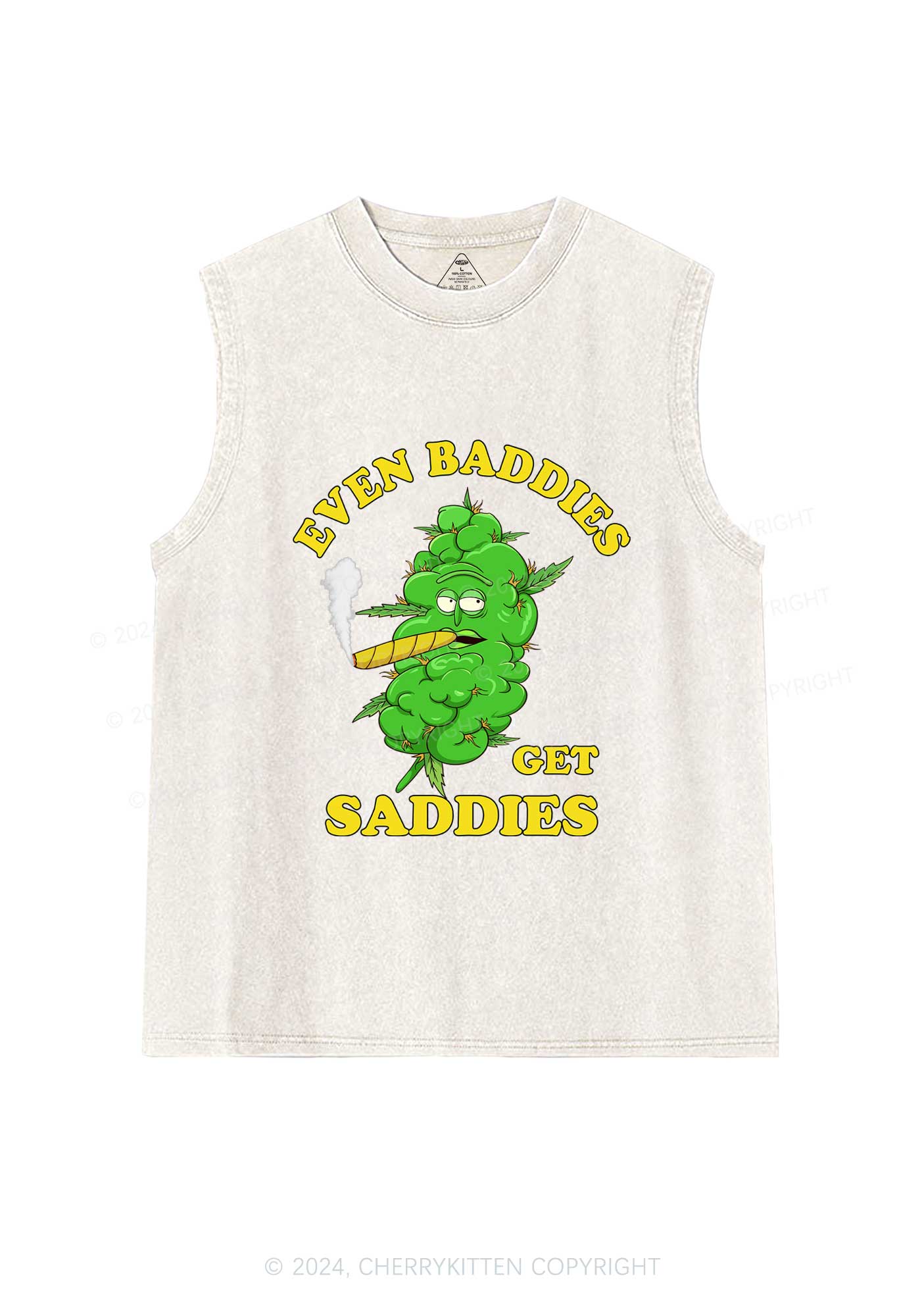 Baddie Smoker Y2K Washed Tank Cherrykitten