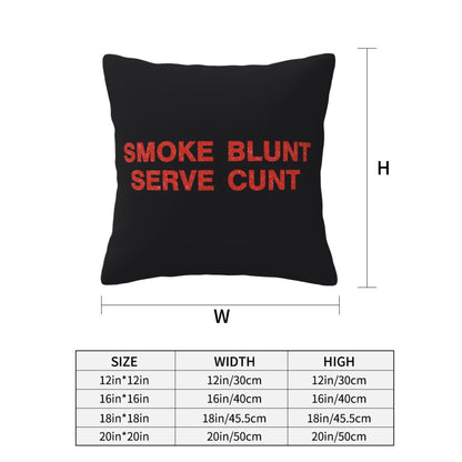 Smoke Blunt Y2K Throw Pillow Cover Cherrykitten