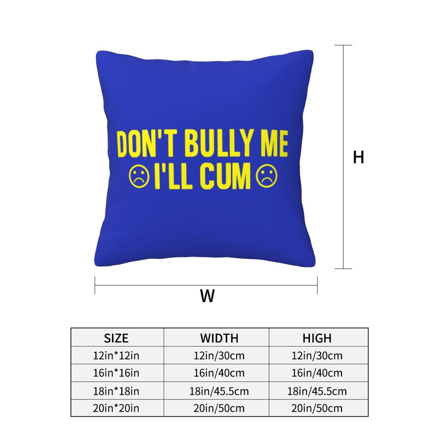 Dont Bully Me Y2K Throw Pillow Cover Cherrykitten