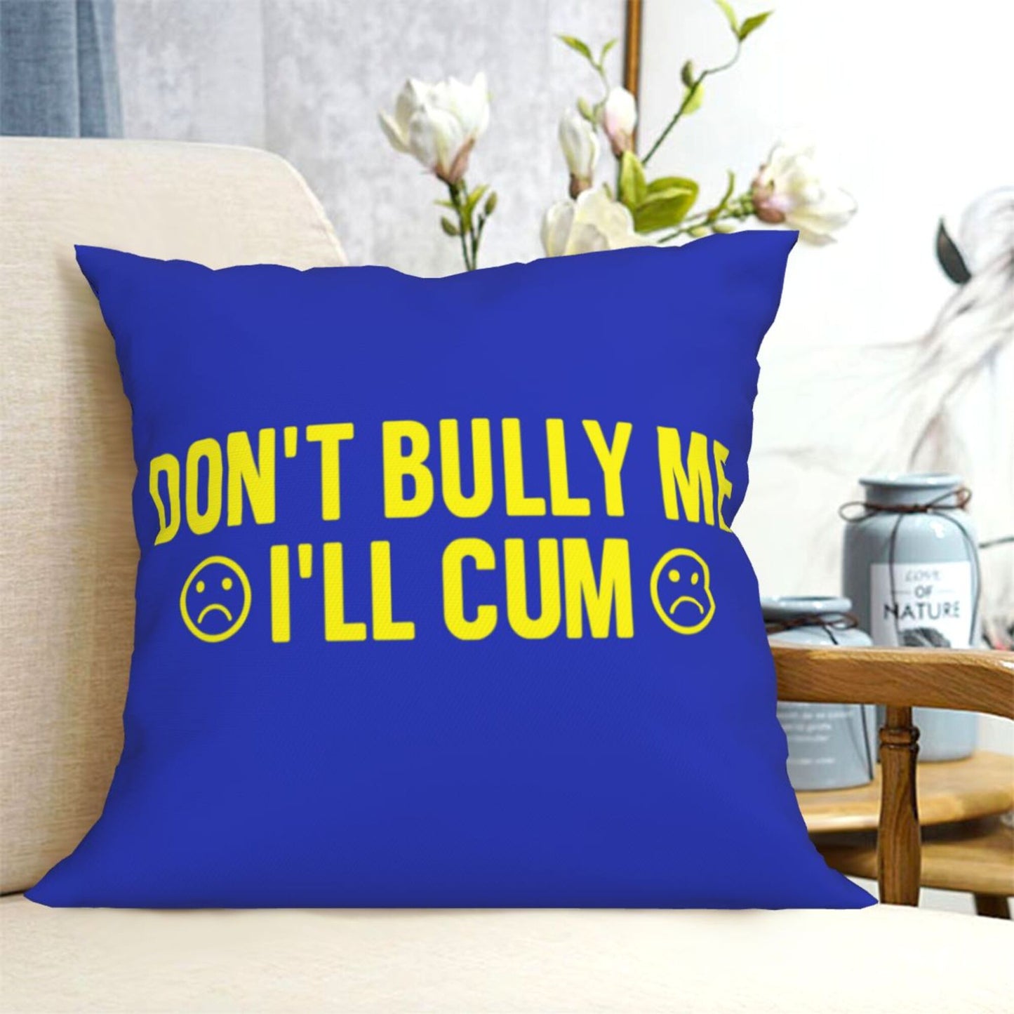 Dont Bully Me Y2K Throw Pillow Cover Cherrykitten