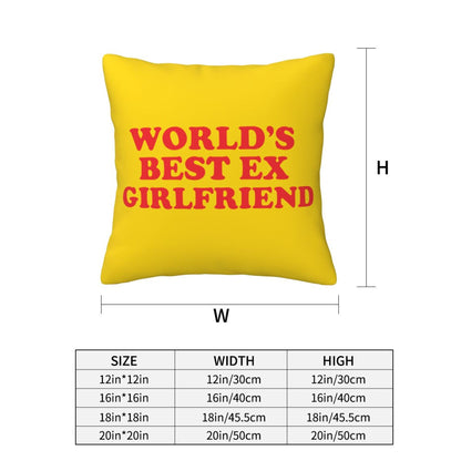 Best Ex Girlfriend Y2K Throw Pillow Cover Cherrykitten