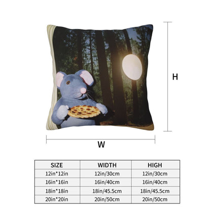 Pizza Rat Y2K Throw Pillow Cover Cherrykitten