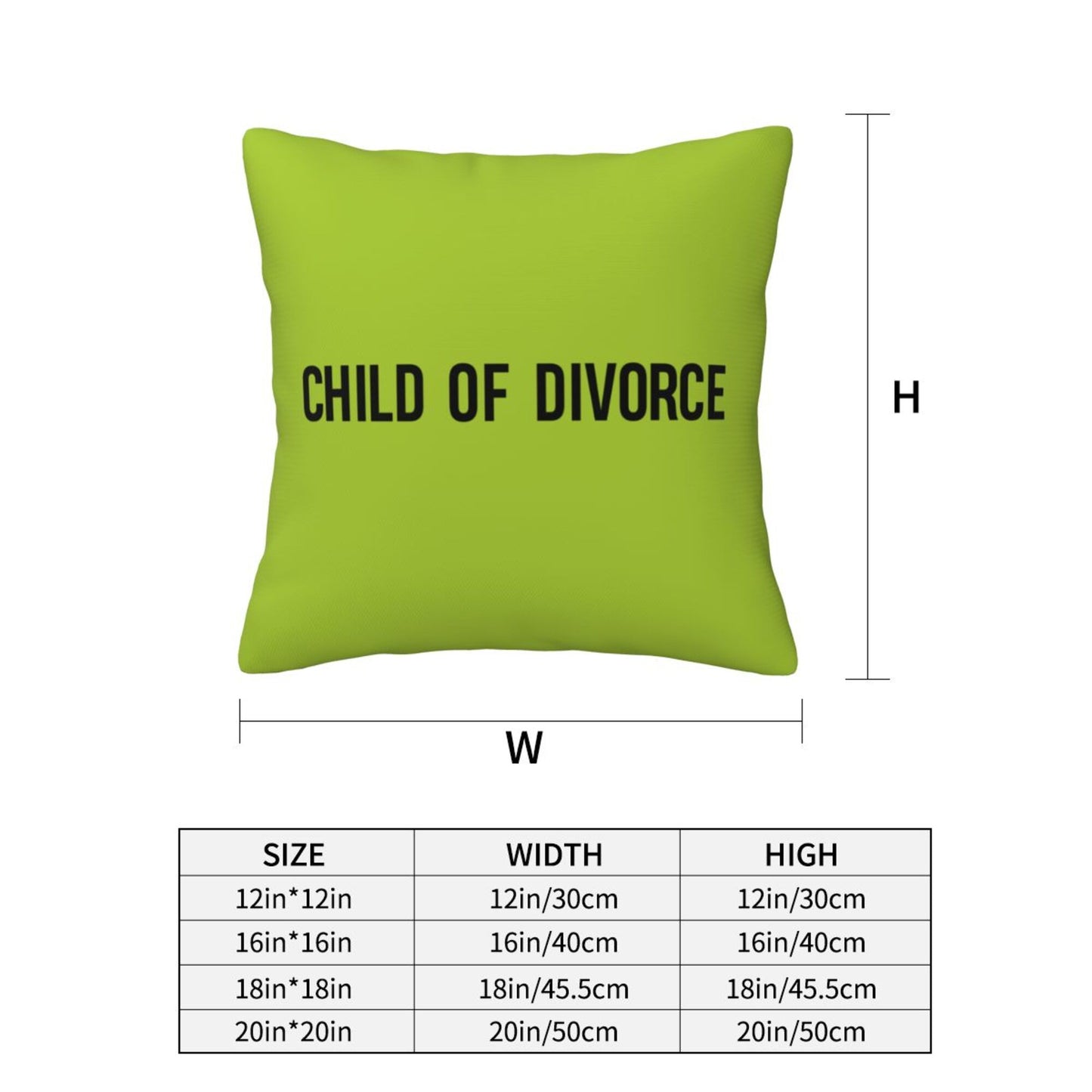 Child Of Divorce Y2K Throw Pillow Cover Cherrykitten