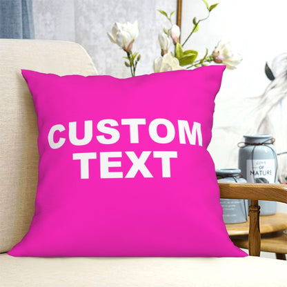 Custom Personalized Text Y2K Throw Pillow Cover Cherrykitten