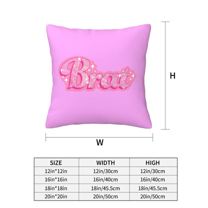 Brat Y2K Throw Pillow Cover Cherrykitten