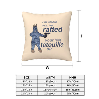 Ratted Last Tatouille Y2K Throw Pillow Cover Cherrykitten