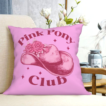 Pink Pony Club Y2K Throw Pillow Cover Cherrykitten