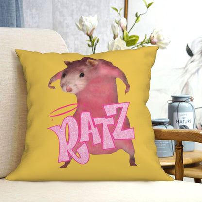 Pink Ratz Y2K Throw Pillow Cover Cherrykitten