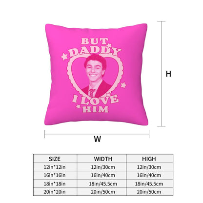 Daddy I Love Him Luigi Y2K Throw Pillow Cover Cherrykitten