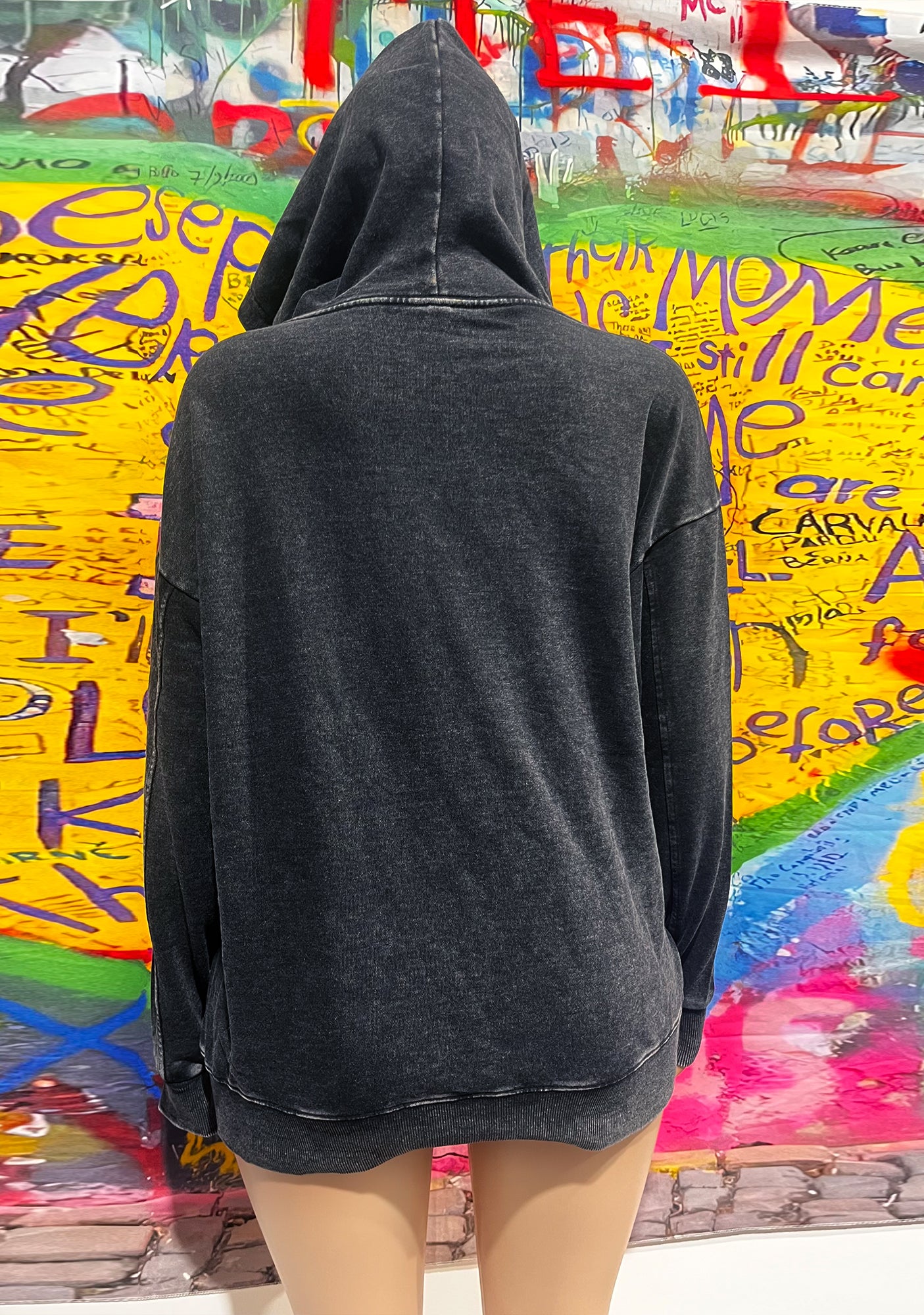 New York Or Nowhere Y2K Washed Hoodie Cherrykitten