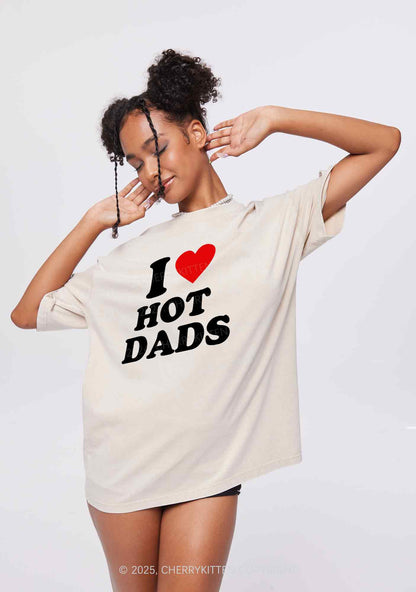 I Love Hot Dads Y2K Washed Tee Cherrykitten