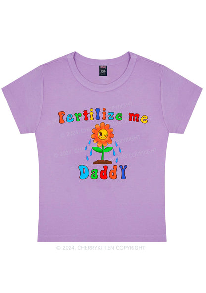 Fertilize Me Daddy Y2K Baby Tee Cherrykitten