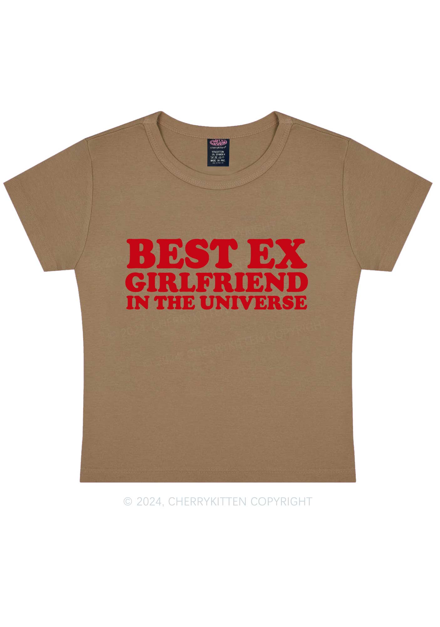 Universe Best Ex Girlfriend Y2K Baby Tee Cherrykitten