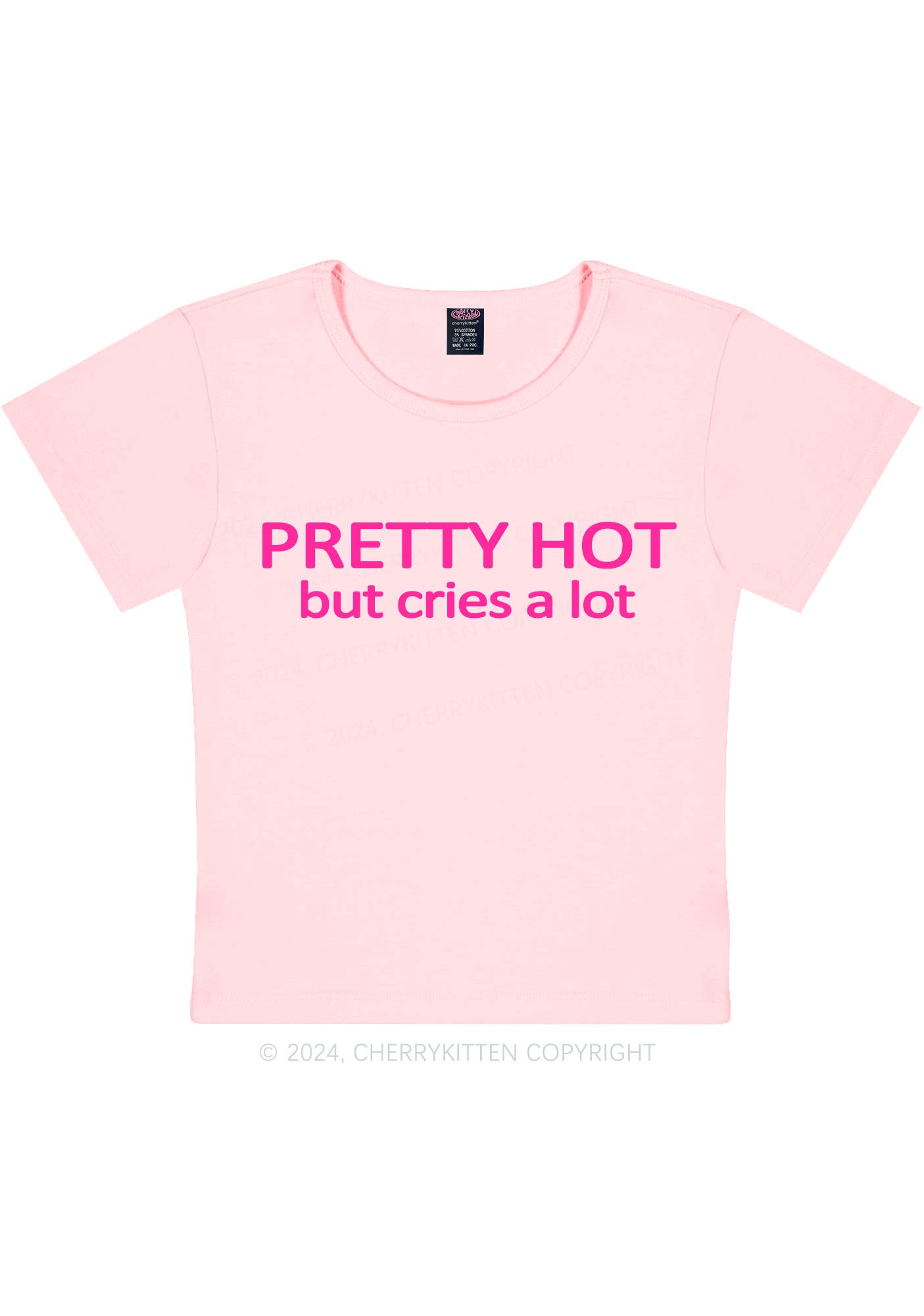 Pretty Hot Y2K Baby Tee Cherrykitten