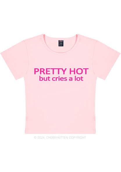 Pretty Hot Y2K Baby Tee Cherrykitten