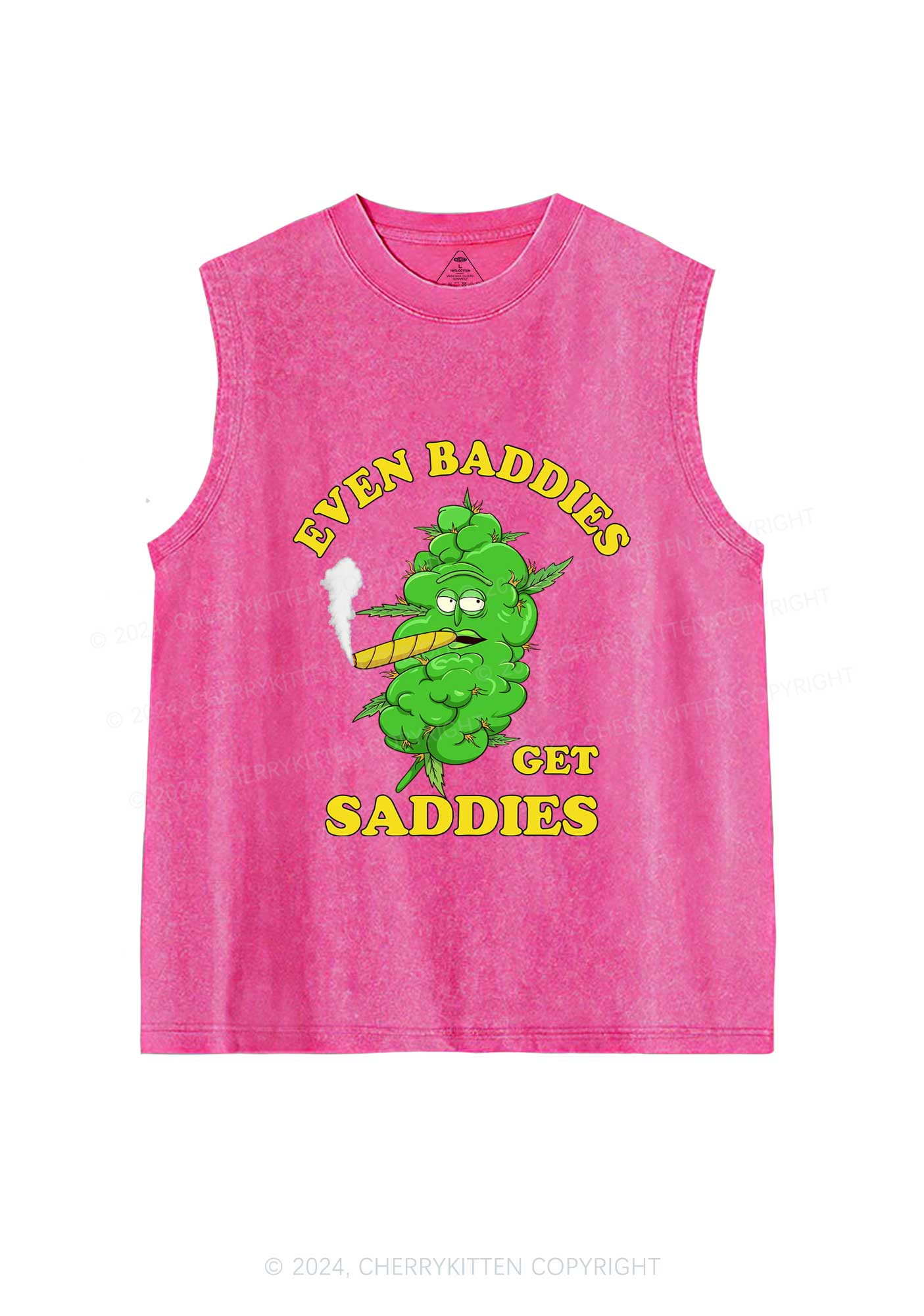 Baddie Smoker Y2K Washed Tank Cherrykitten