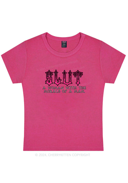 Slxt Woman Y2K Baby Tee Cherrykitten