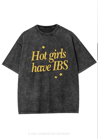 Hot Girls Have IBS Y2K Washed Tee Cherrykitten