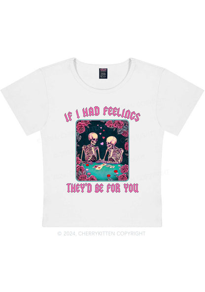 I Had Feelings Y2K Valentine's Day Baby Tee Cherrykitten