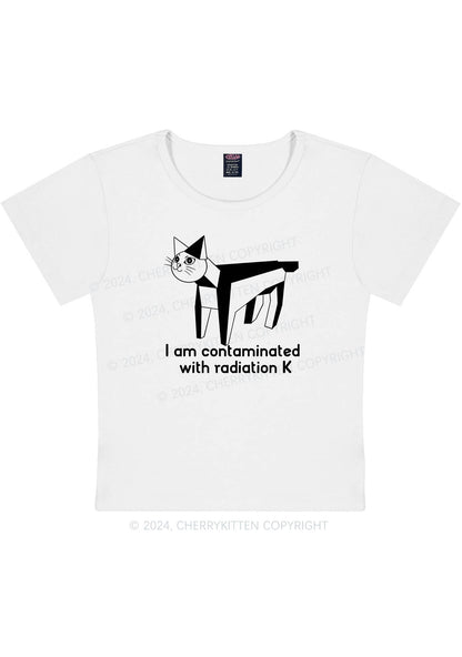 Curvy I Am Contaminated Y2K Baby Tee Cherrykitten