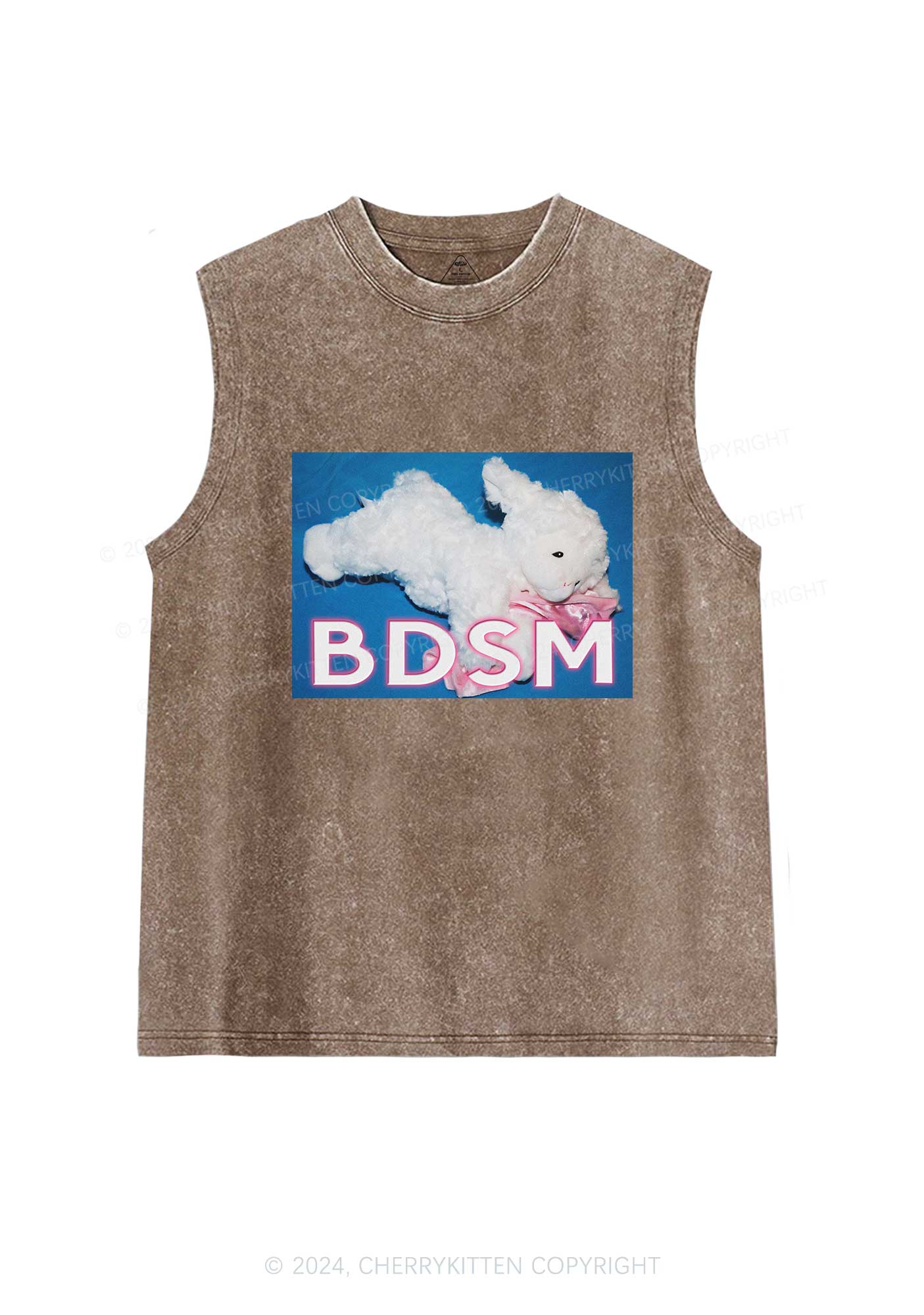 BDSM Goat Y2K Washed Tank Cherrykitten