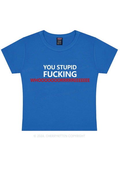 You Stupid Y2K Baby Tee Cherrykitten