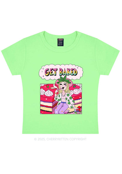 Get Baked Wxxd Y2K Baby Tee Cherrykitten