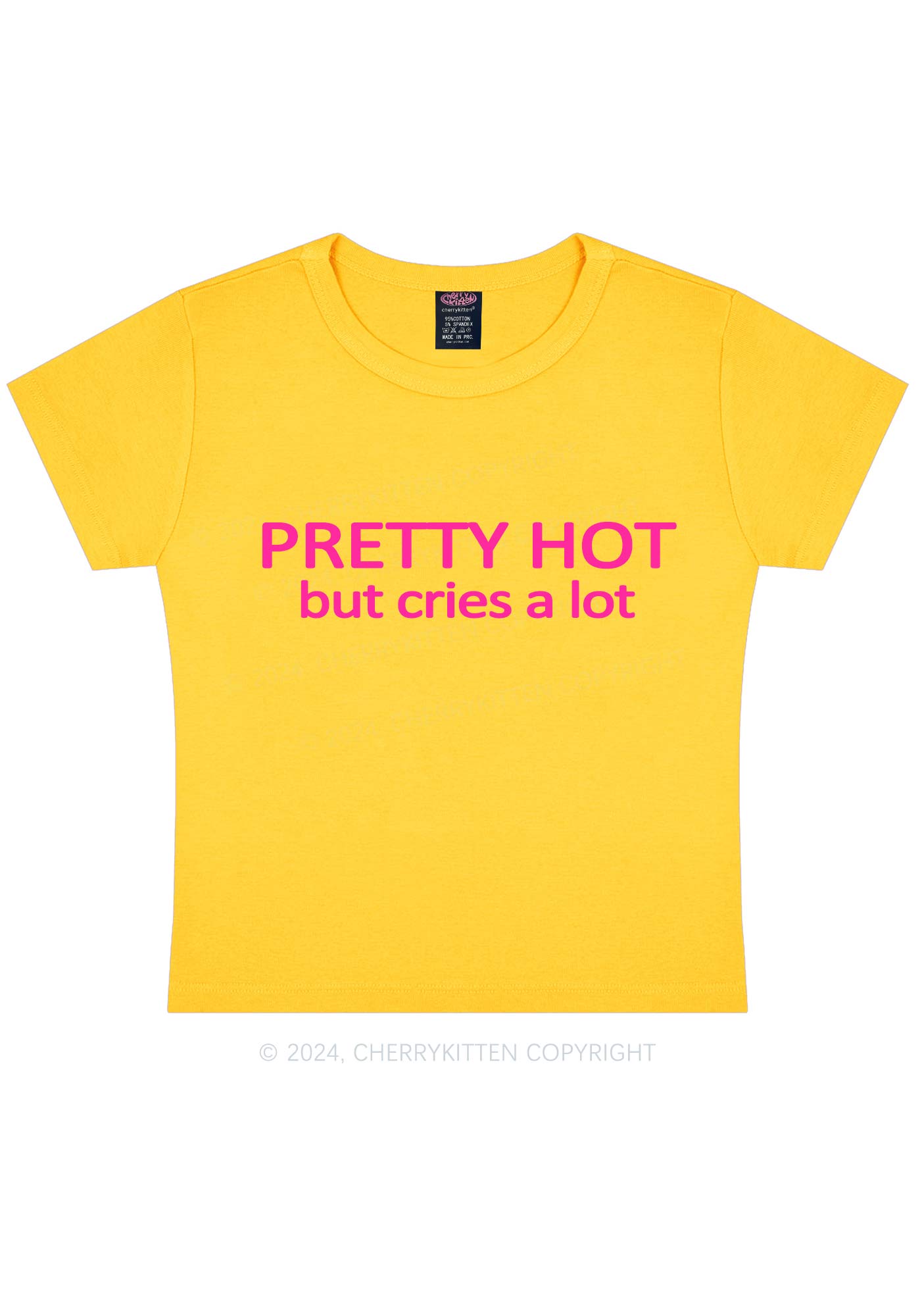 Pretty Hot Y2K Baby Tee Cherrykitten