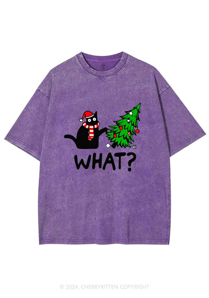 What Christmas Tree Y2K Washed Tee Cherrykitten