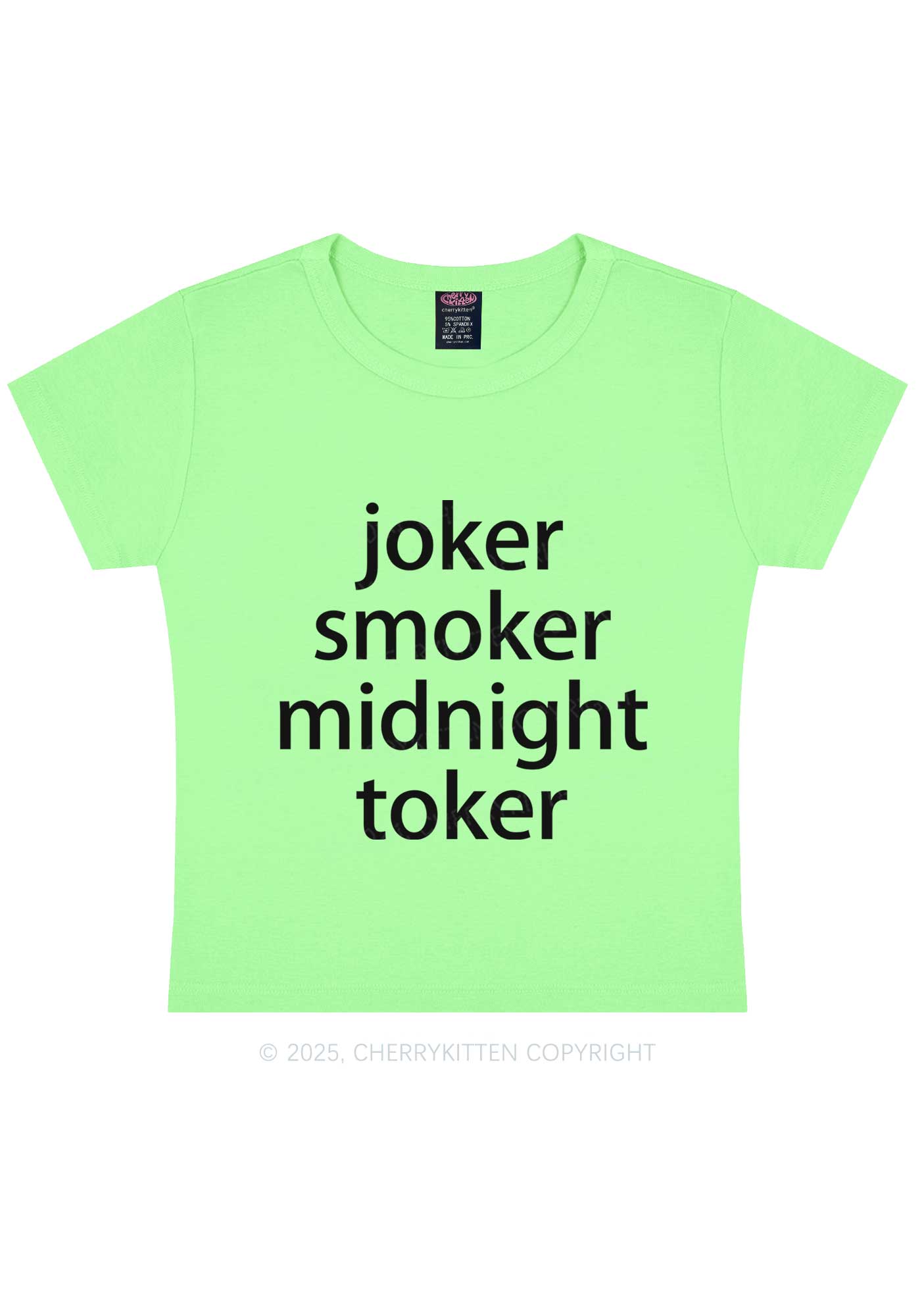 Joker Smoker Midnight Toker Y2K Baby Tee Cherrykitten