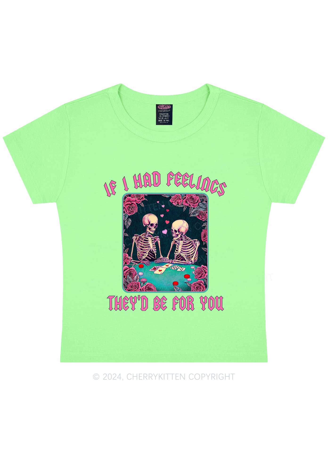 I Had Feelings Y2K Valentine's Day Baby Tee Cherrykitten