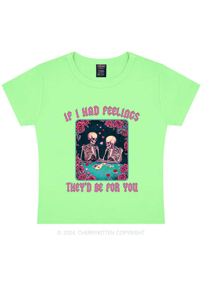 I Had Feelings Y2K Valentine's Day Baby Tee Cherrykitten