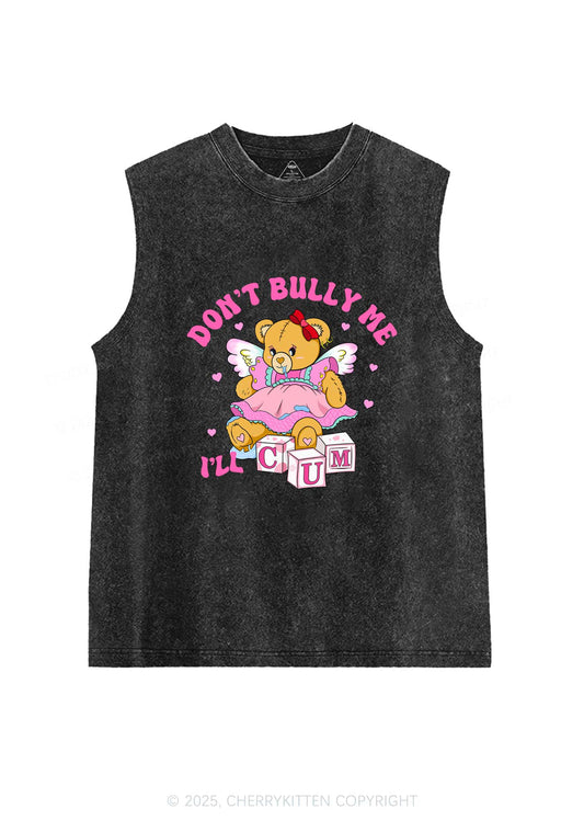 Dont Bully Bear Y2K Washed Tank Cherrykitten