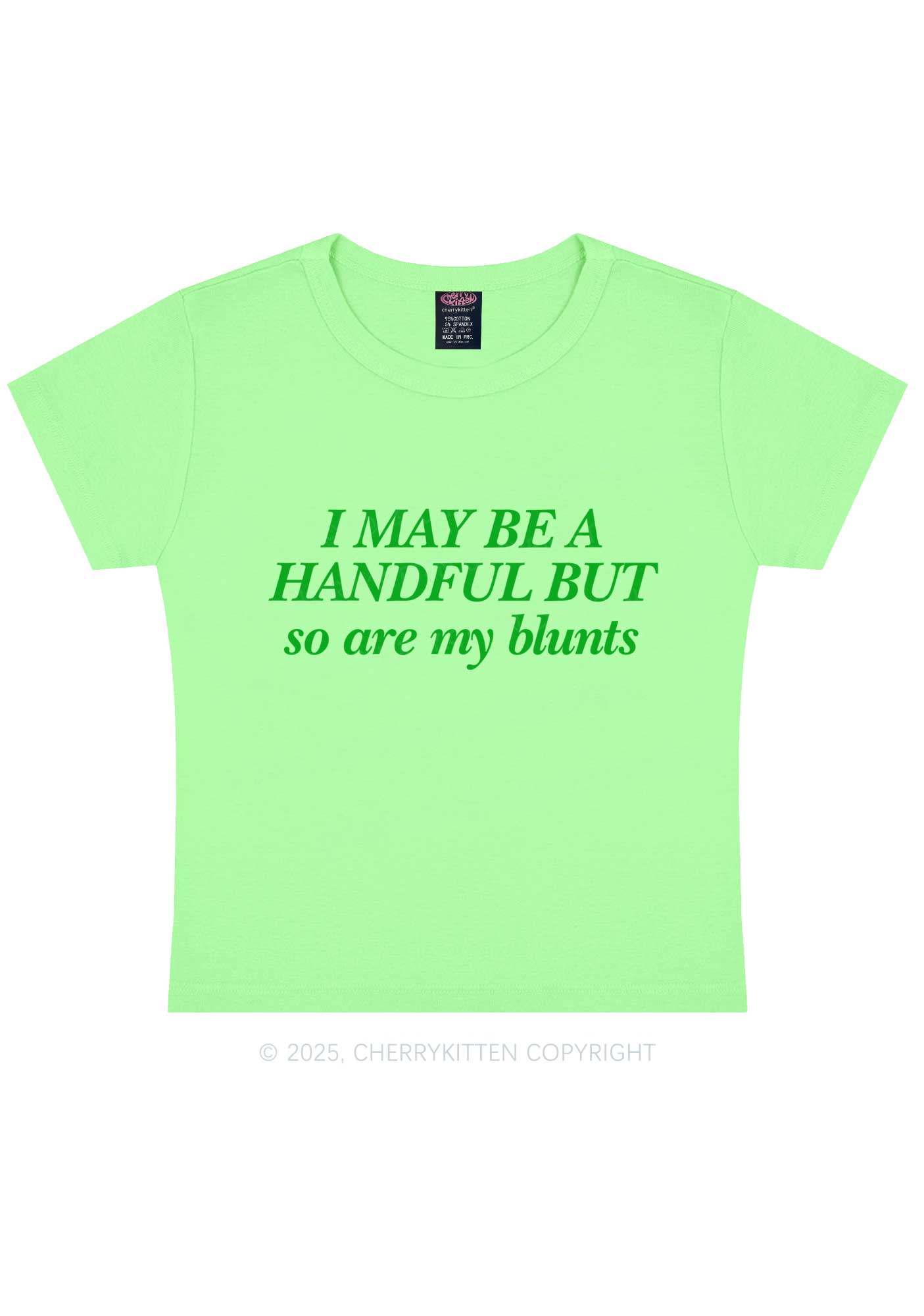 My Blunts Are Handful Y2K Baby Tee Cherrykitten