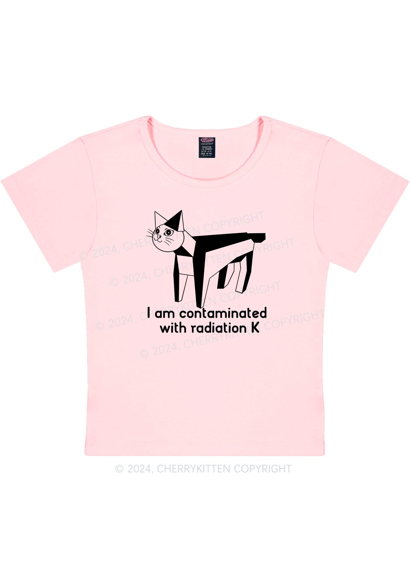 I Am Contaminated Y2K Baby Tee Cherrykitten