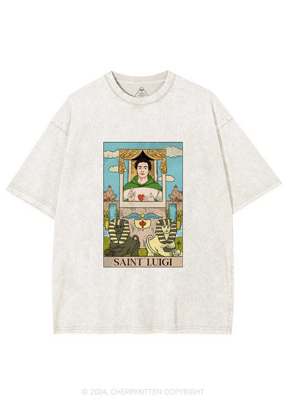 Saint Luigi Y2K Washed Tee Cherrykitten