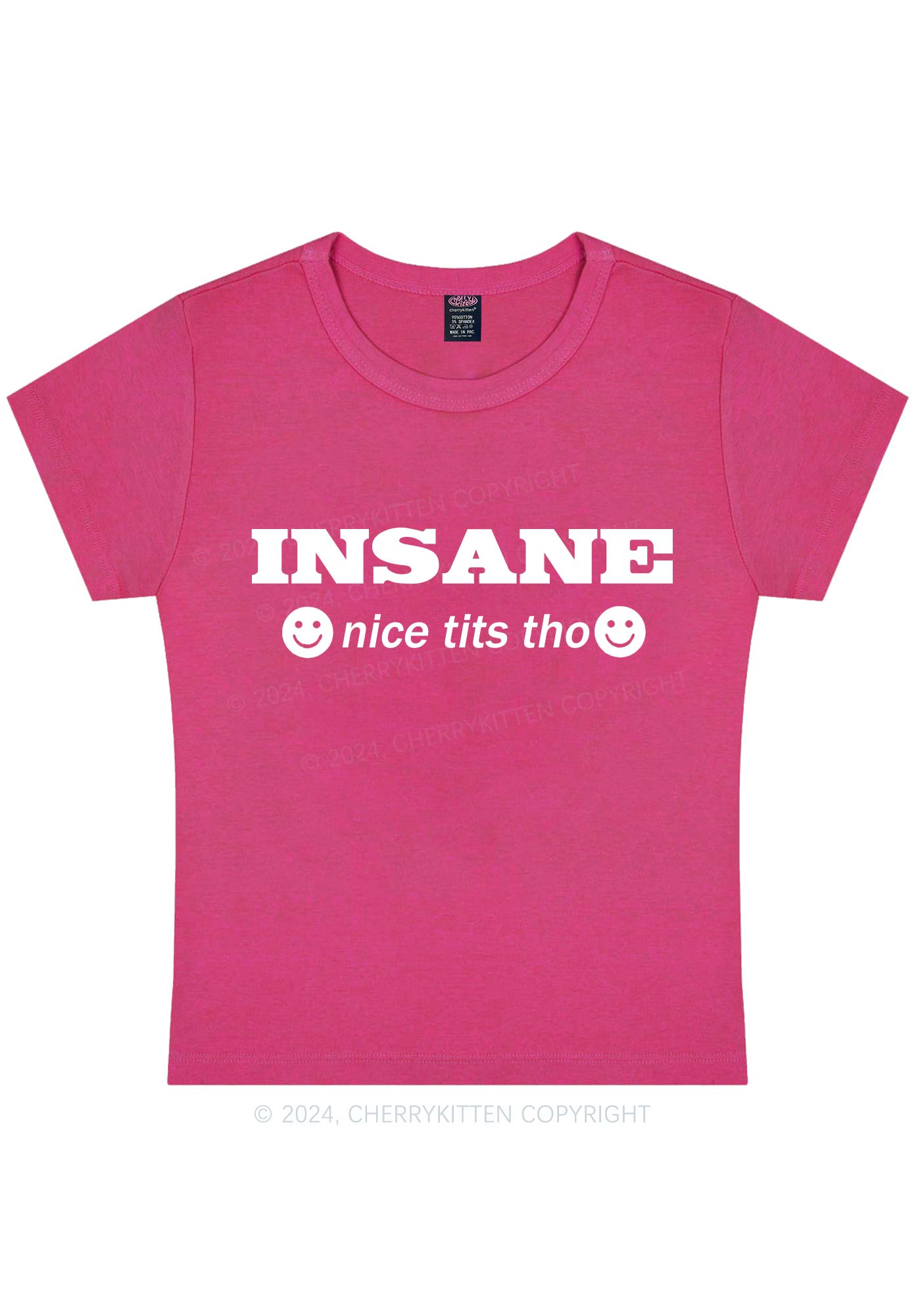 Big Insane Y2K Baby Tee Cherrykitten