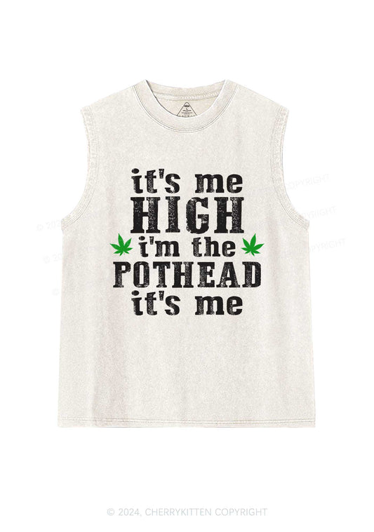 High Pothead Y2K Washed Tank Cherrykitten