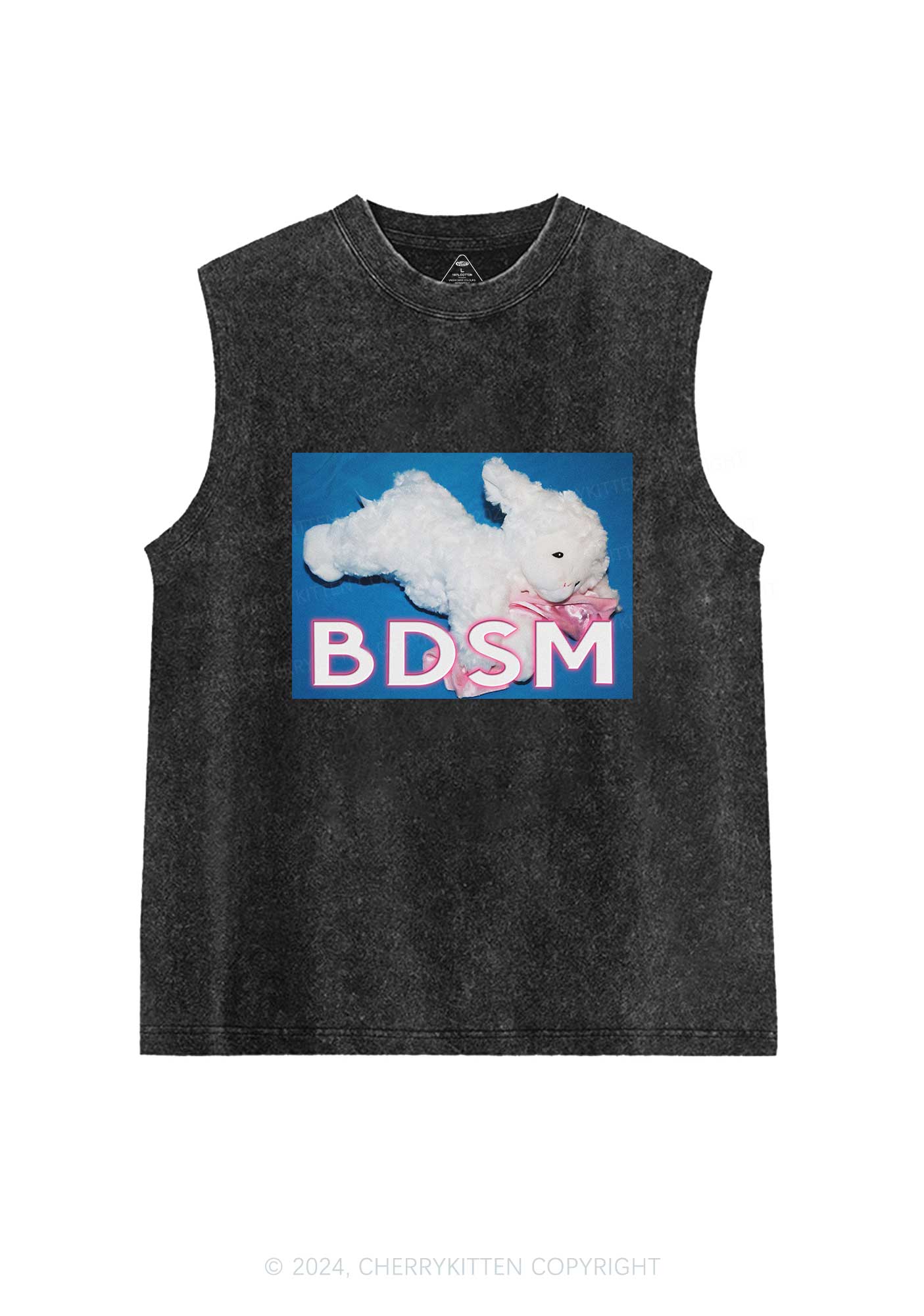 BDSM Goat Y2K Washed Tank Cherrykitten